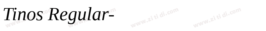 Tinos Regular字体转换